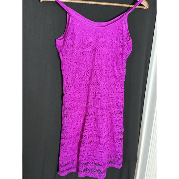 Women's Love Fire purple Lined Dress lace whimsigoth fairy beachy romantic - Picture 2 of 9